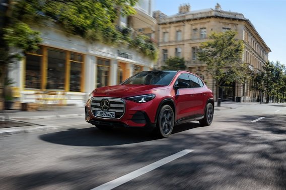The all-new GLA arrives electric first—and gains a starry roof